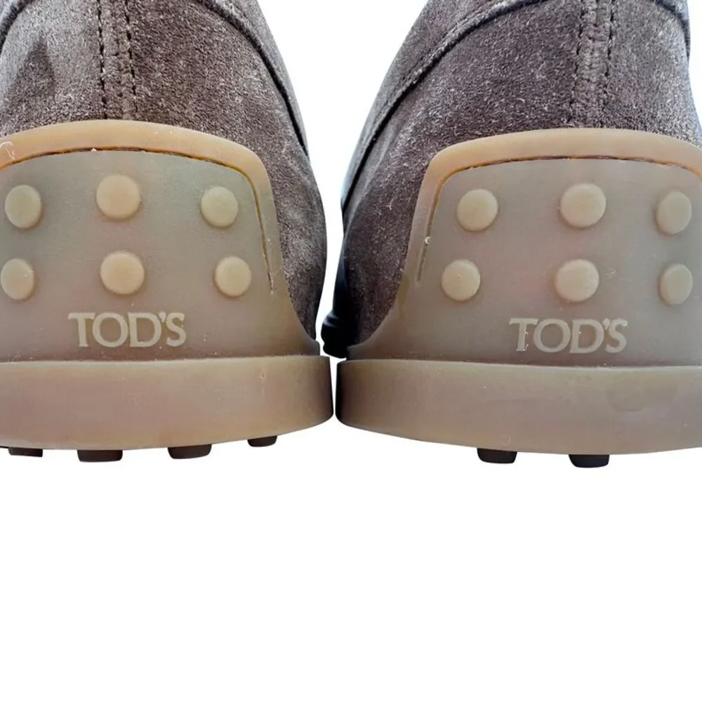 Tod's Loafers in Brown Suede